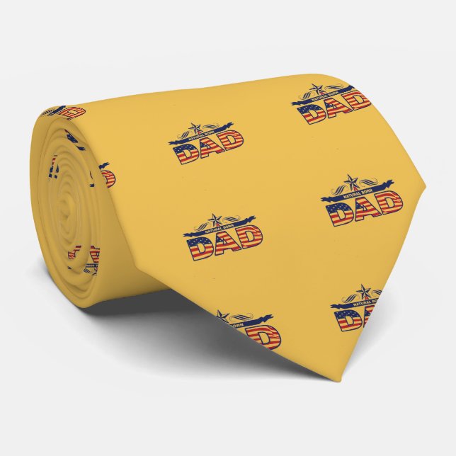 Corbata Regalos felices del día de padre (Enrollado)