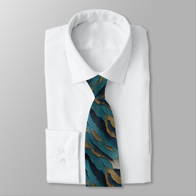 Corbata Regalos para papá Edgy Piel de Tigre (Atado)