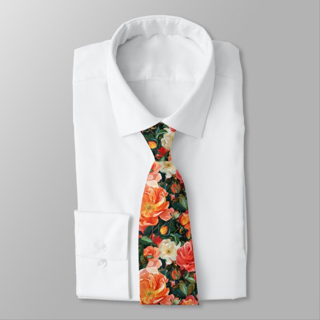 Corbata Regalos Únicos Para Hombres Rosa Floral (Atado)