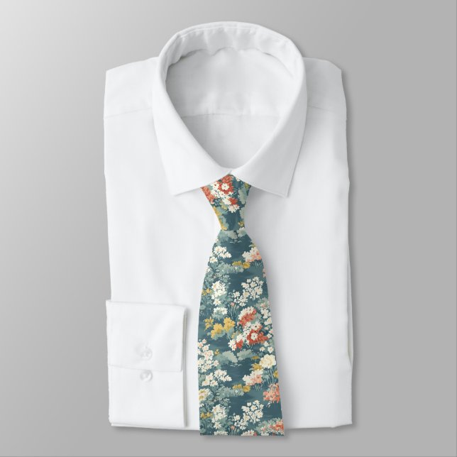 Corbata Regalos únicos para marido estampado Chintz (Atado)