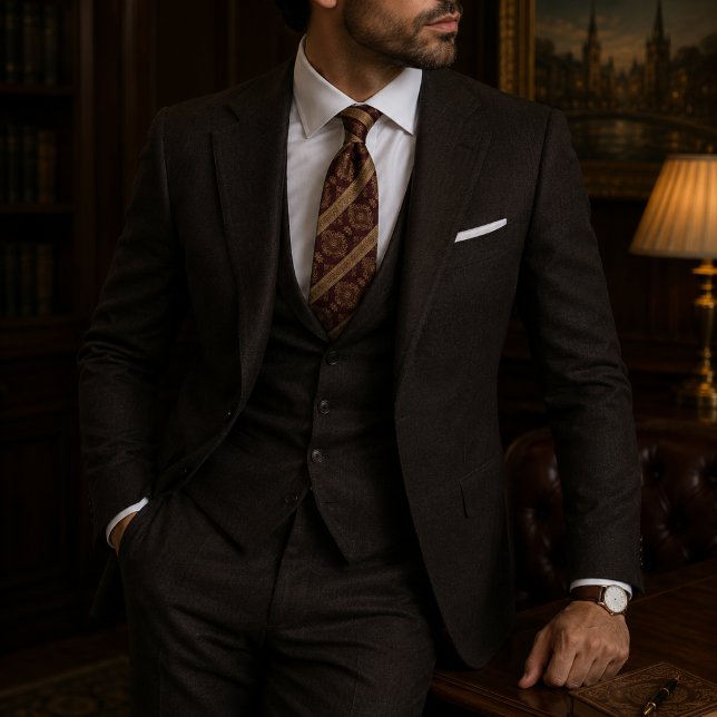 Corbata Regencia de Borgoña y Oro (Subido por el creador)