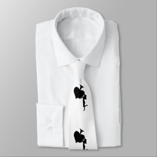 Corbata Reina de espadas sostiene Thunder_Cove de arce neg
