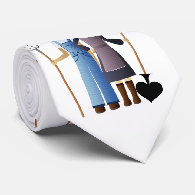 Corbata Reina de espadas Thunder_Cove, esposa de un granje (Enrollado)