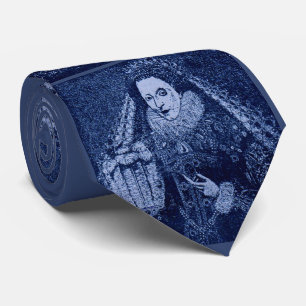 Corbata Reina Isabel I en azul