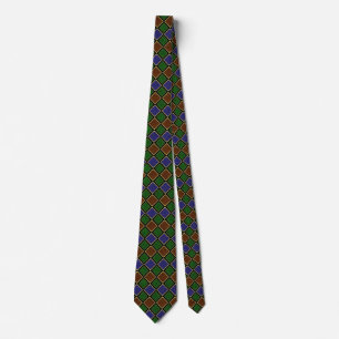 Corbata Rejilla de Diamante Arlequín: Armonía Texturizada