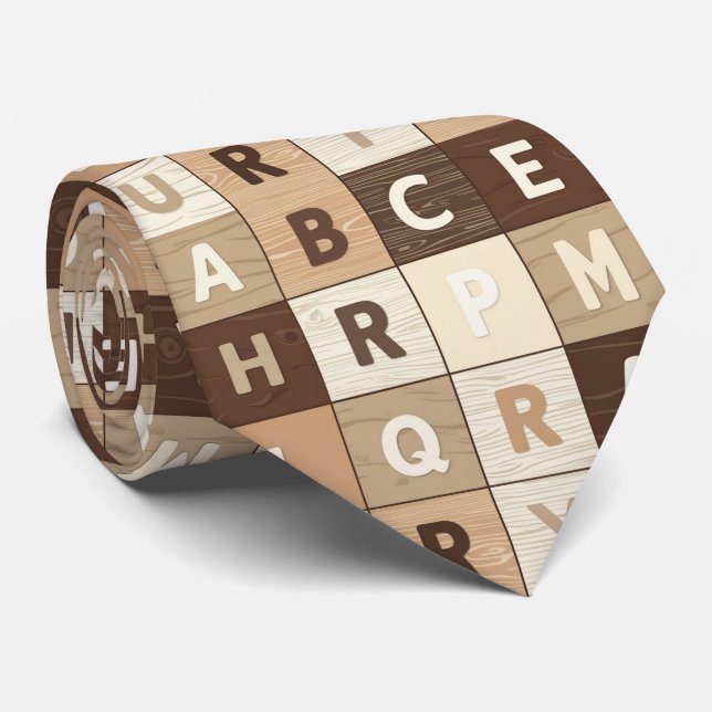 Corbata Rejilla de letras de madera (Enrollado)