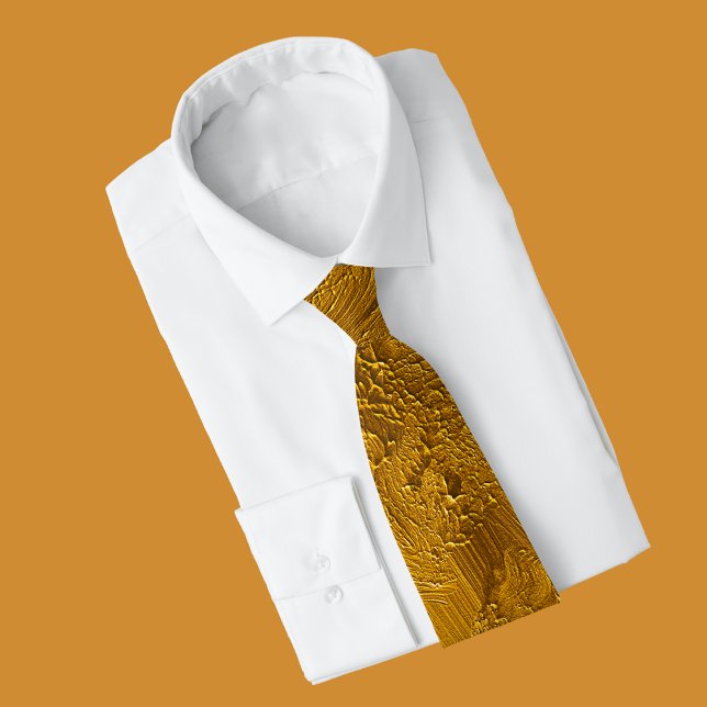 Corbata Relieve metalizado dorado elegante (Subido por el creador)