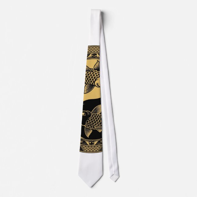 Corbata Relieve Redondo Ornamental del Dragón Imperial Chi (Anverso)