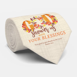 Corbata Religious Thanksgiving Dinner Faith Bible Quote