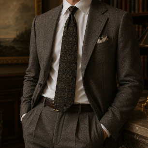 Corbata Reloj de bolsillo de Dark Academia Biblioteca