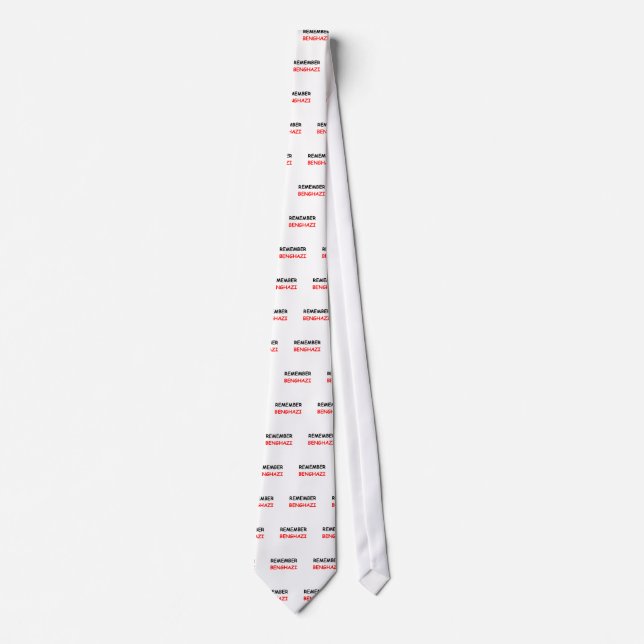 Corbata Remember Benghazi (Anverso)