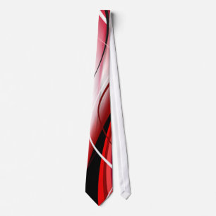 Corbata Remolino del rojo y del negro