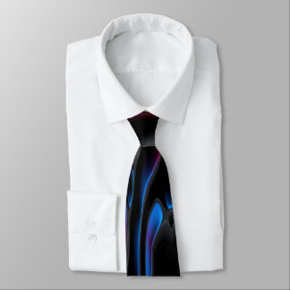 Corbata remolinos rojos del negro azul