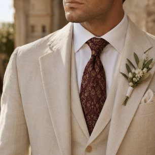 Corbata Renacimiento de Burdeos