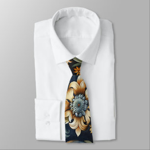Corbata Renacimiento italiano en azul