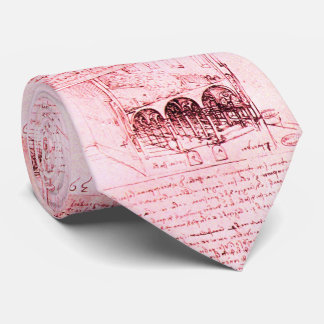 Corbata RENAISSANCE ARQUITECTURAL DIBUJO de Leonardo Pink