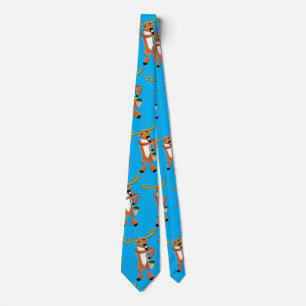 Corbata Reno sajofón Fondo Azul