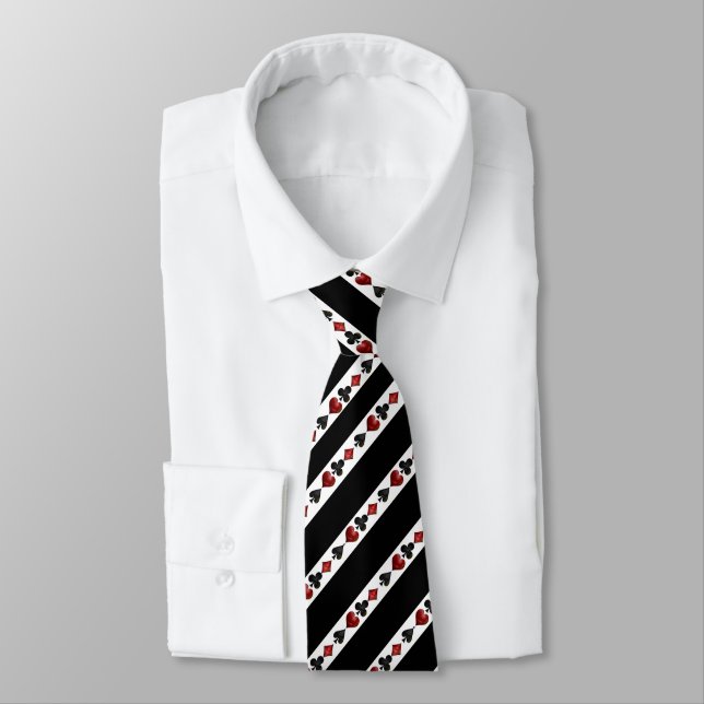 Corbata Reproduciendo formas de tarjetas (Atado)