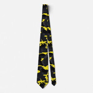 Corbata Resaltados de limón Camuflaje