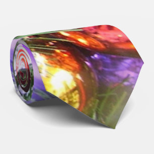 Corbata - resplandor del navidad y falsa nieve