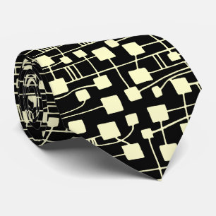 Corbata Resumen 111211 - Crema en negro