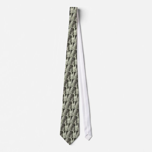 Corbata Resumen artístico de fern (Anverso)