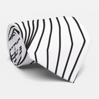 Corbata Resumen blanco y negro