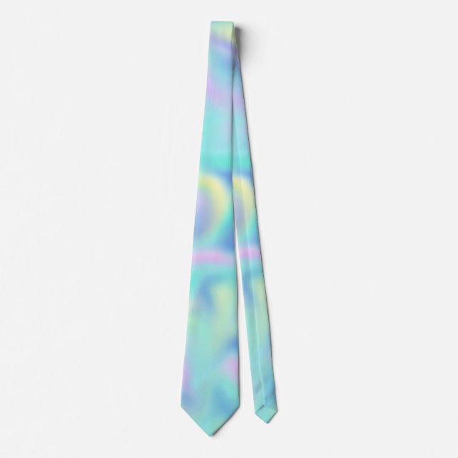 Corbata Resumen Bonito Pastel Swirls (Anverso)