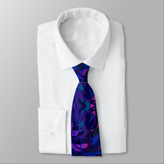 Corbata Resumen colorido del blues