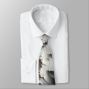 Corbata Resumen contemporáneo de crujido texturizado