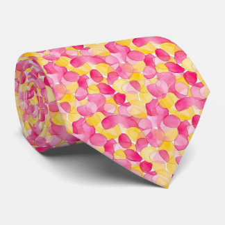 Corbata Resumen de blobs "Lemonade rosa"