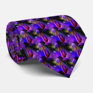 Corbata Resumen De Diseño Azul Y Púrpura