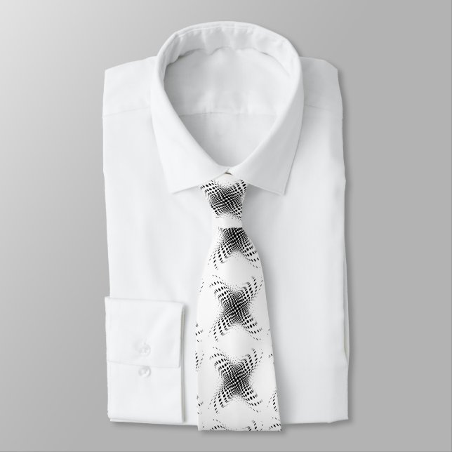Corbata Resumen de medio tono Circle X (Atado)