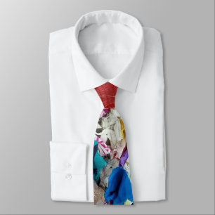 Corbata Resumen de piezas textiles