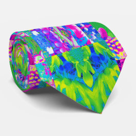 Corbata Resumen del mosaico del Sunflower Garden Collage