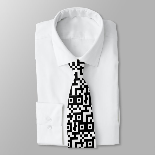 Corbata Resumen del patrón de mashup de código QR (Atado)