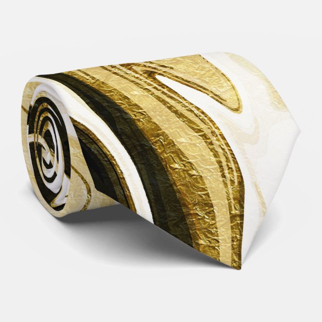 Corbata Resumen elegante líquido retro digital líquido de  (Enrollado)