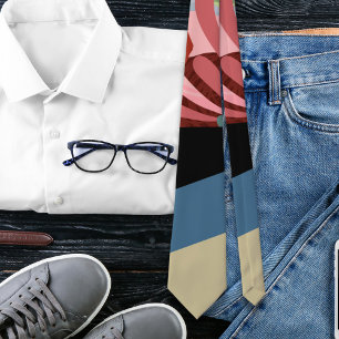 Corbata Resumen Especial a rayas florales