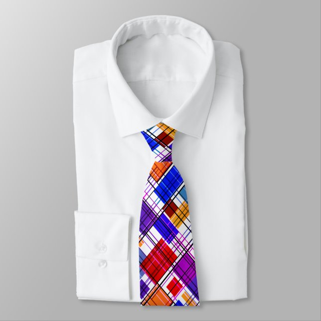 Corbata Resumen, geométrico ,gris, gris, folclor (Atado)