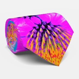 Corbata Resumen macroeconómico Conefluente rosa caliente y