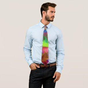 Corbata Resumen Multicolor Pastel
