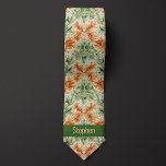 Corbata Resumen Naranja quemado botánico y verde mosca<br><div class="desc">Elevar la ropa de su boda con nuestro Naranja Abstracto Quemado Botánico y el Moss Green Neck. La combinación de naranja quemado y verde musgo,  junto con el patrón botánico,  añade un toque de sofisticación. Complete su aspecto con nuestros calcetines correspondientes.</div>
