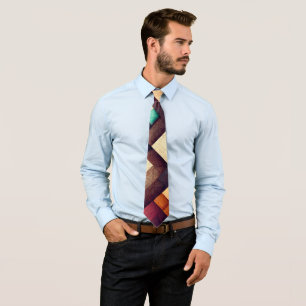 Corbata Resumen Tejidos De Madera