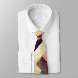 Corbata Resumen Tejidos De Madera