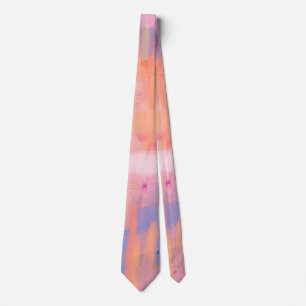 Corbata Resumen Tie Pastel Colores Naranja Tapar para Prom