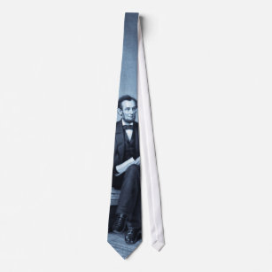 Corbata "Retrato de Abraham Lincoln" empate de selenio