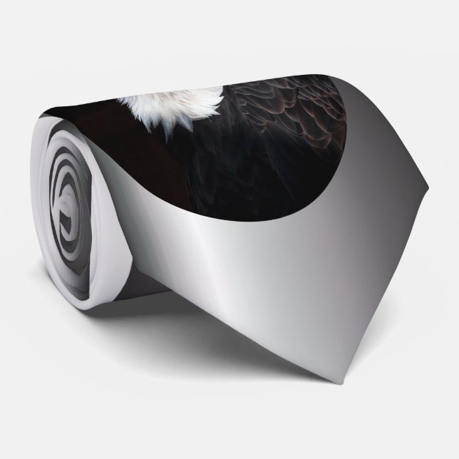 Corbata Retrato de águila calva (Enrollado)