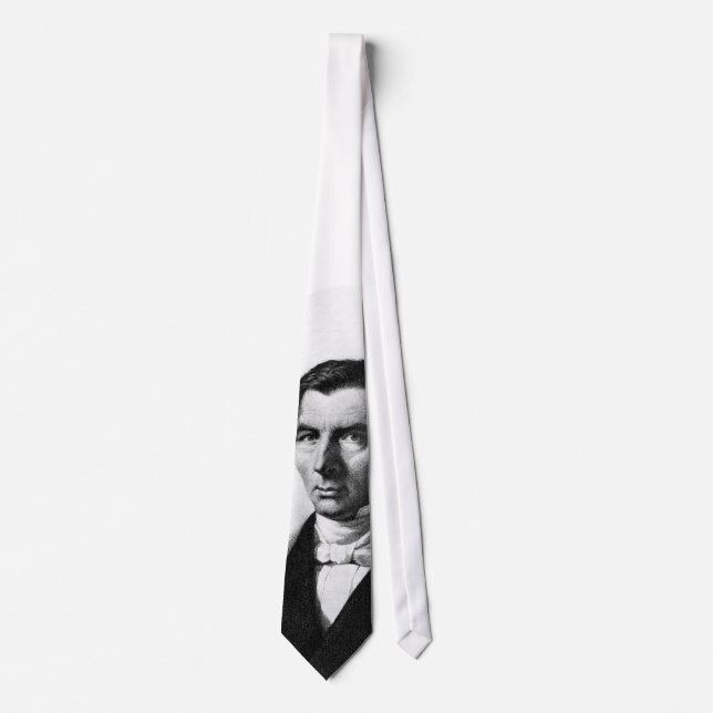 Corbata Retrato de Bastiat liberal clásico (Anverso)