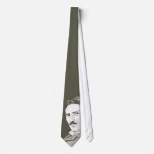 Corbata Retrato de Nikola Tesla