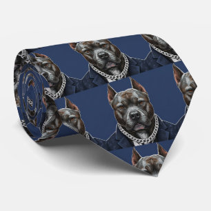 Corbata Retrato de Pit Bull